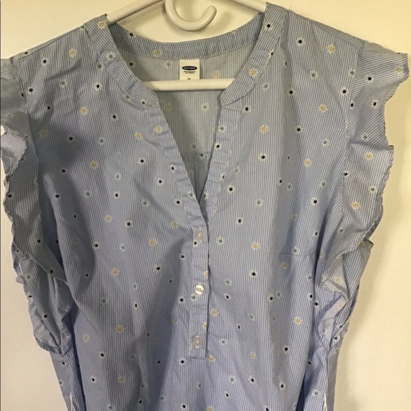 Old Navy floral/pin-striped dress - Picture 1 of 11